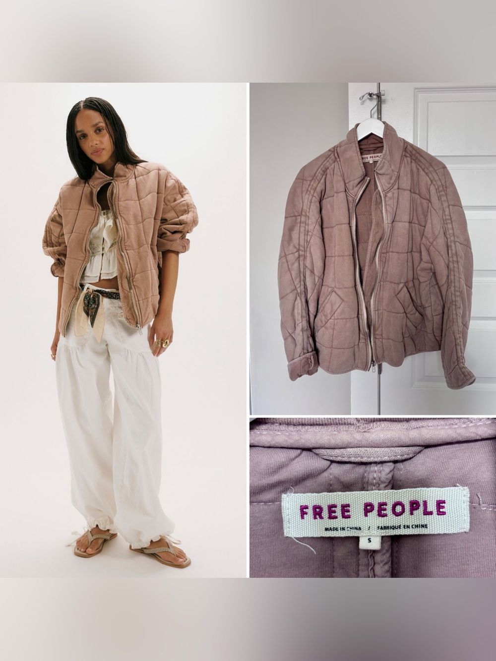 Free People Dolman Quilted Jacket